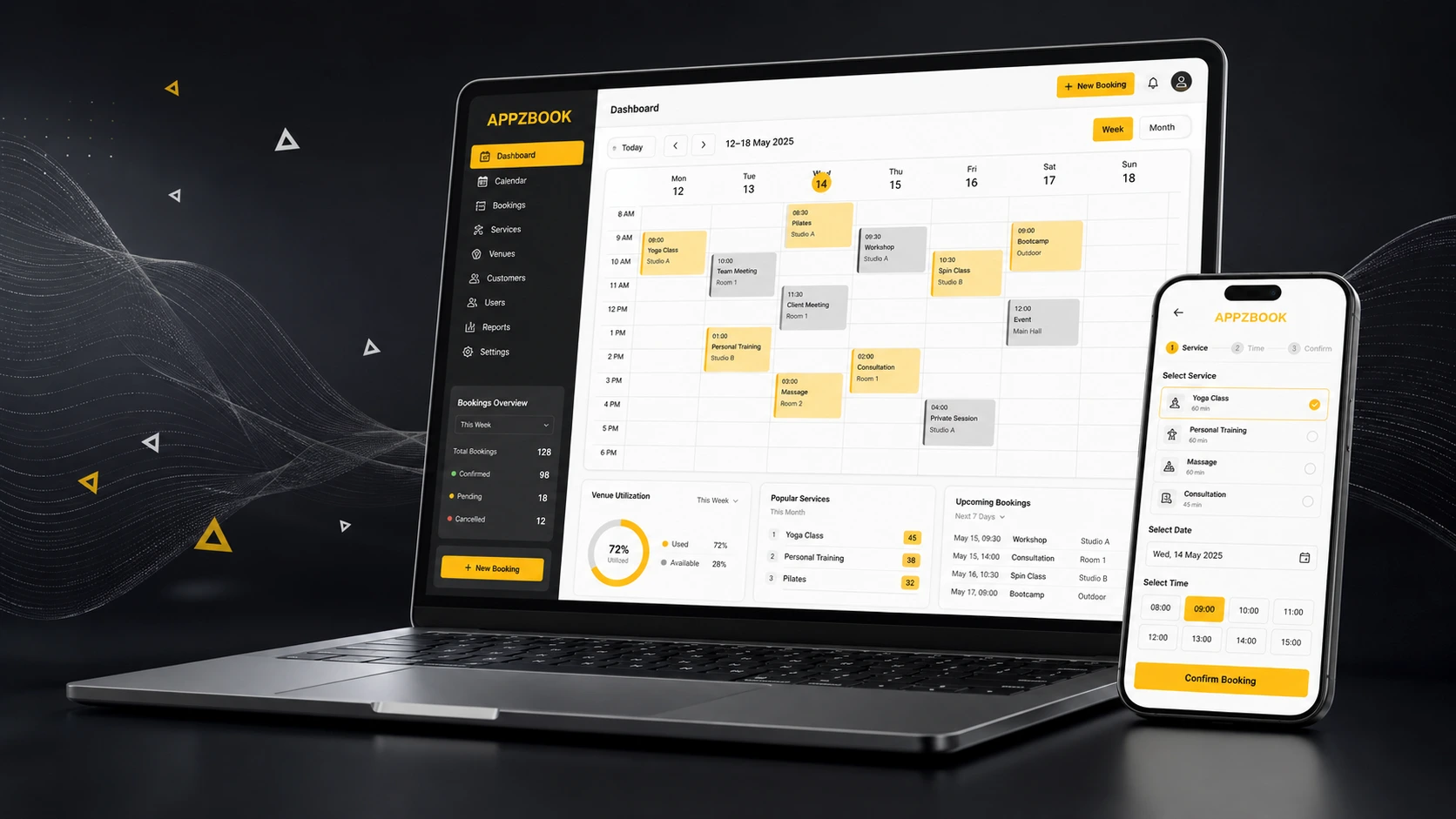APPZBOOK booking software interface