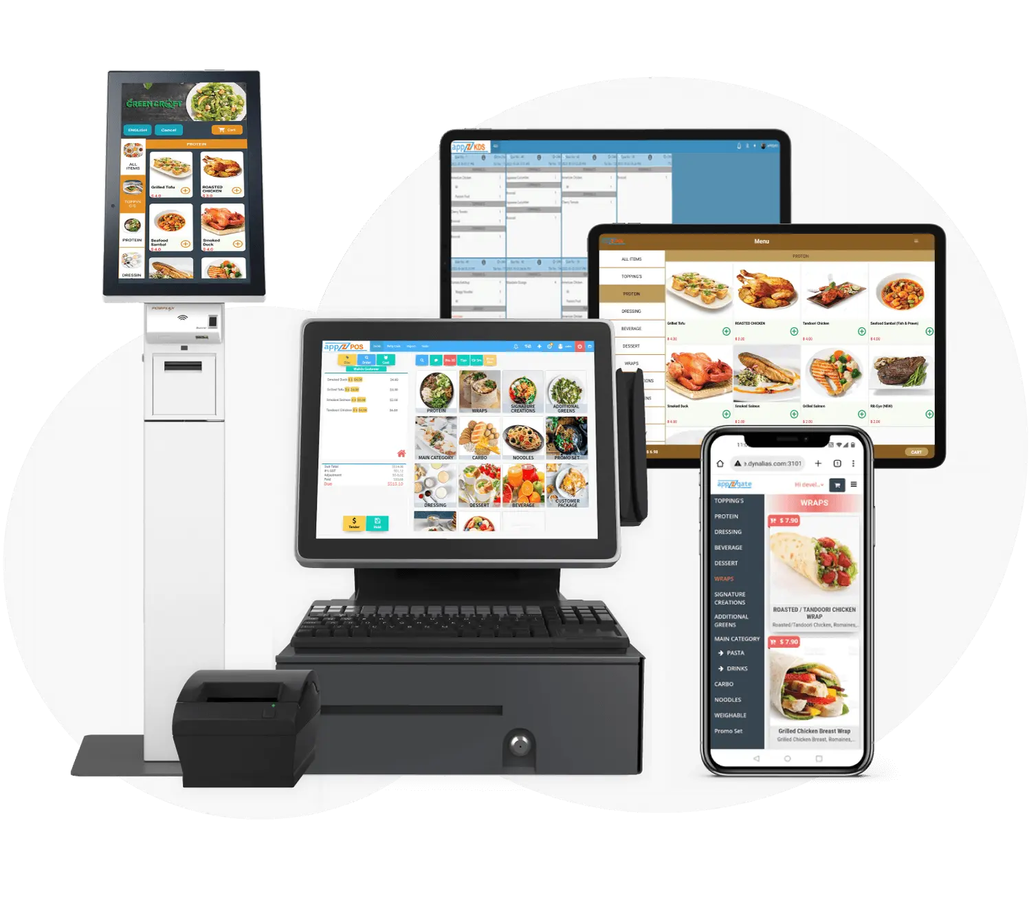 APPZPOS point of sale software and hardware system